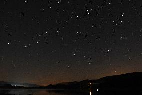 Perseid meteor shower, Letovice Dam