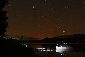 Perseid meteor shower, Letovice Dam