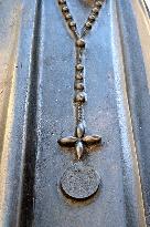 installation of statue of priest Martin Streda