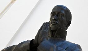 installation of statue of priest Martin Streda