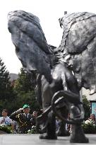 Winged Lion Memorial, commemorative event, 75th anniversary return of Czechoslovak RAF (Royal Air Force) pilots