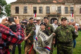 Patriotic meeting in Pricovy chateau