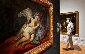 Rembrandt: Portrait of a Man exhibition, Cupid Blowing a Soap Bubble painting
