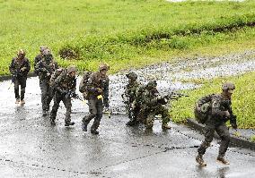 Japan's GSDF conducts joint drill with U.S., French militaries