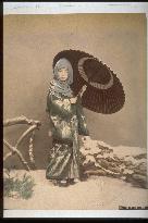 A woman wearing a hood of nobility