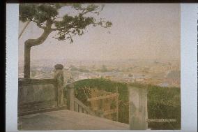 View of houses from mt atagoyama