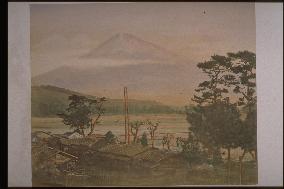 Mt. Fuji seen from Iwabuchi,Tokaido Road