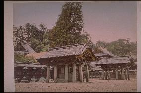 Basins of bunshoin's burial ground at shiba zojoji temple