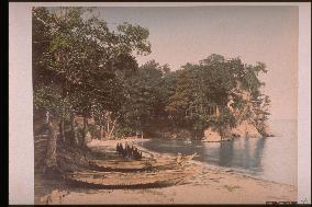 Beach at tomioka hachimangu shrine