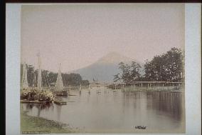 Tagonoura Bridge and Mt. Fuji