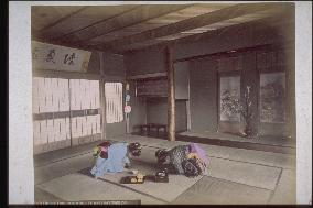 Greetings in an ozashiki (a guest room)