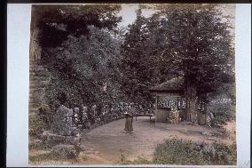 The Hundred Stone Statues of Jizo at Ganmangahara,Nikko
