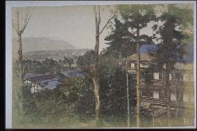 Rows of houses seen from Higashiyama,Kyoto