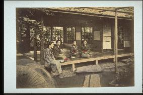 Women on a veranda