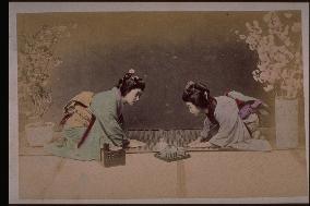 A greeting woman
