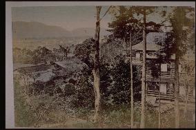 Rows of houses seen from Higashiyama,Kyoto