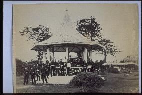 Foreign military band at yamate park