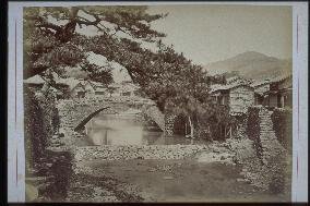 Nakashima River and Amigasa-bashi Bridge