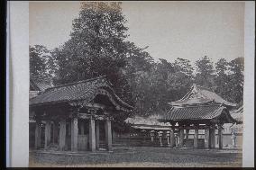 Basins of daitokuin's burial ground at shiba zojoji temple