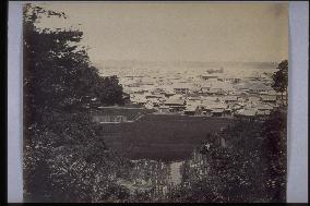 The Yokohama foreign settlement seen from Yamate