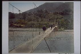 Suspension bridge at Nakasendo Motoyama