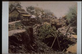 Great Nobi Earthquake (embankment at Ebijima Village)