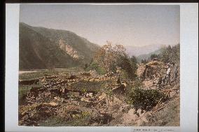 Great Nobi Earthquake (inundation of Tenjindo Shrine at Neomura)