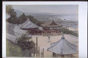 Lake Biwa seen from Miidera Temple