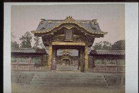 The Chokugaku-mon Gate of Yusho-in Reibyo, Zojoji Temple, Shiba