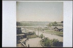View of a town from a hotel