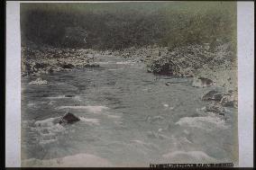 A gorge along the Katsura River