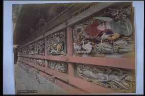 Carvings at the cliosters of the Yomeimon Gate,Toshogu Shrine,Nikko