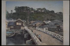 The hundred steps of Motomachi and Maeda-bashi Bridge,Yokohama