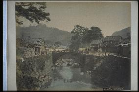 Nakashima River and Amida-bashi Bridge
