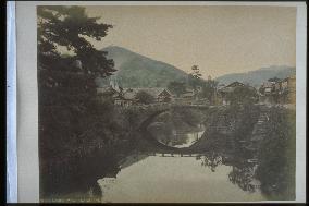 Nakashima River and Amigasa-bashi Bridge