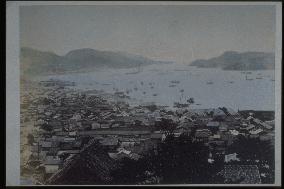 The city of Nagasaki seen from Fukusaiji Temple