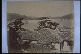 Nagasaki Harbour seen from the vicinity of the Glover House