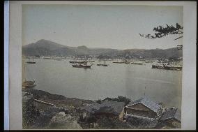 Nagasaki Harbour seen from Akunoura