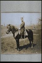 A soldier on the horse