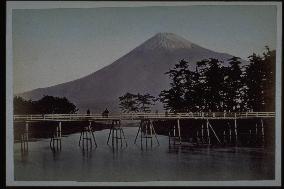 Tagonoura Bridge and Mt. Fuji