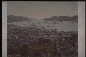 Nagasaki Harbour and townscape seen from Tateyama