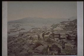 Nagasaki Harbour and Naminohira,Minamiyamate