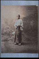 A man wearing hakama (traditional trousers)
