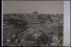 Osu Kannon Temple and the five-story pagoda