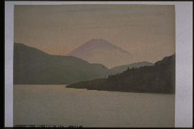 Mt. Fuji seen from Lake Ashi
