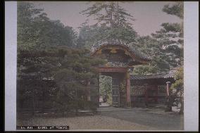 The curtain gate to the tomb in Bunsho-in,Zojoji Temple,Shiba