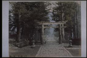 The torii,Taiyuin Shrine,Nikko