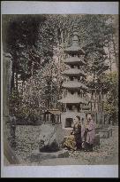 The five-story stone pagoda,Zojoji Temple,Shiba