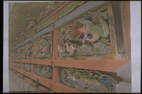 Carvings at the cliosters of the Yomeimon Gate,Toshogu Shrine,Nikko
