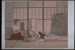 Women taking a rest